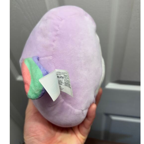 Squishmallows Silvia The Purple Unicorn Plush Rainbow KellyToy Retired Rare 2019 - Picture 3 of 6